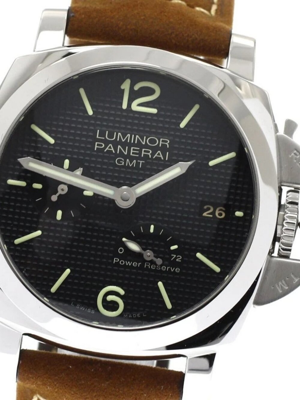 PANERAI Luminor 1950 PAM00537 3 Days GMT Power Reserve Acciao AT Men's